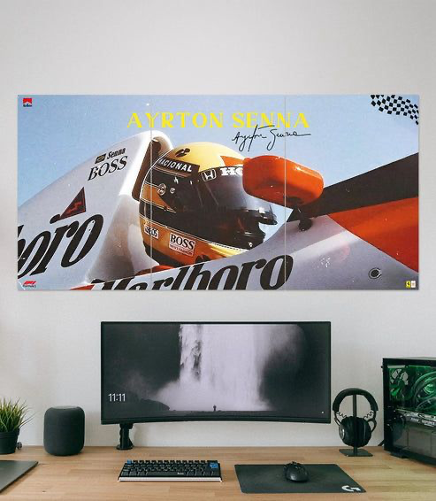 Wall Poster frame Ayrton Senna