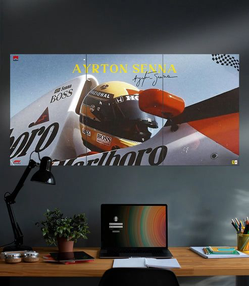 Wall Poster frame Ayrton Senna